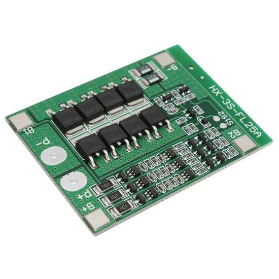 10pcs 3S 11.1V 25A 18650 Li-ion Lithium Battery BMS Protection PCB Board With Balance Function