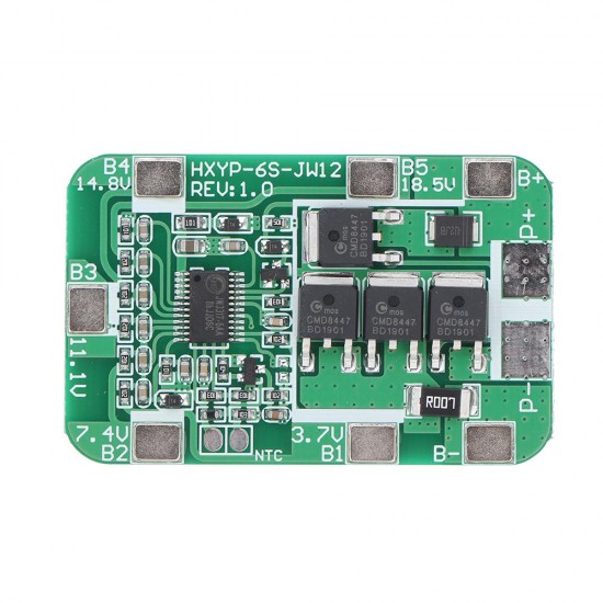 10pcs 6S 14A 22.2V 18650 Battery Protection Board for 18650 Li-ion Lithium Battery Cell Charger Protect Module PCB BMS