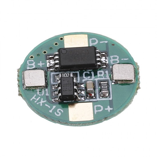 1S 3.7V 18650 Lithium Battery Protection Board 2.5A Li-ion BMS with Overcharge and Over Discharge Protection