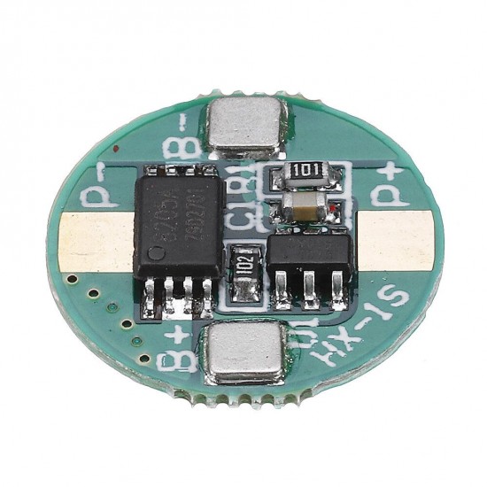 1S 3.7V 18650 Lithium Battery Protection Board 2.5A Li-ion BMS with Overcharge and Over Discharge Protection