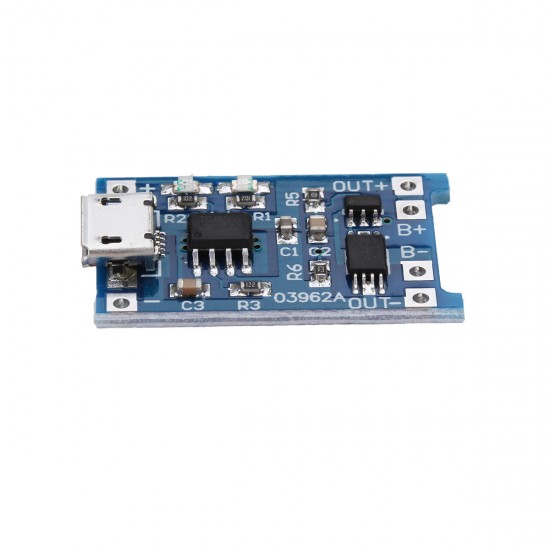 2Pcs TP4056 Micro USB 5V 1A Lithium Battery Charging Protection Board TE585 Lipo Charger Module