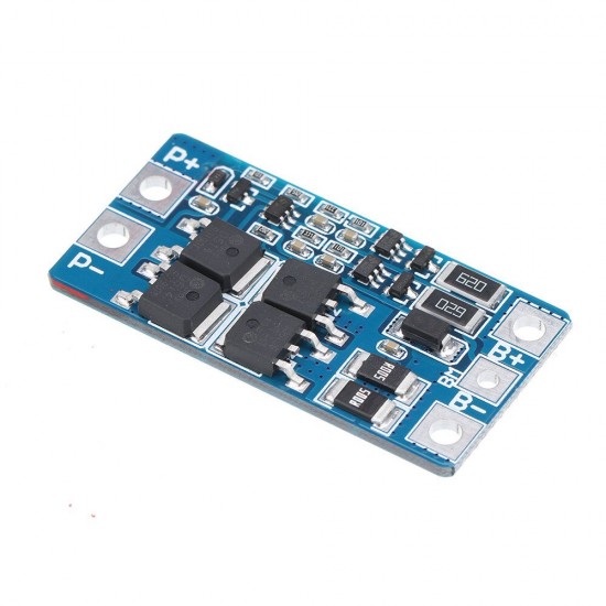 2S 10A 7.4V 18650 Lithium Battery Protection Board 8.4V Balanced Function Overcharged Protection