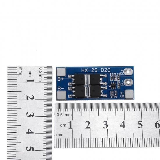 2S 10A 7.4V 8.4V 18650 Lithium Battery Protection Board Balanced Function Overcharged Protection