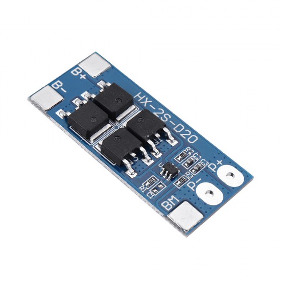 2S 10A 7.4V 8.4V 18650 Lithium Battery Protection Board Balanced Function Overcharged Protection