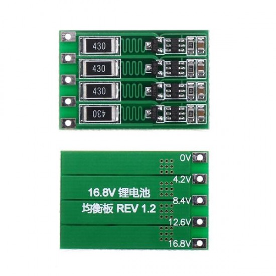 3pcs 4S 16.8V BMS PCB 18650 Lithium Battery Charger Protection Board Balanced Current 100mA