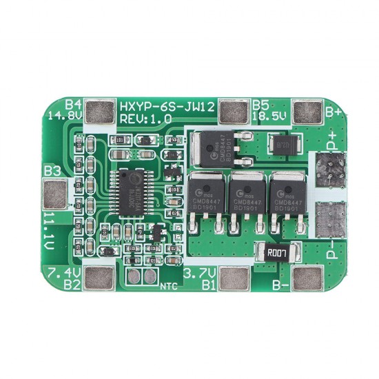 3pcs 6S 14A 22.2V 18650 Battery Protection Board for 18650 Li-ion Lithium Battery Cell Charger Protect Module PCB BMS