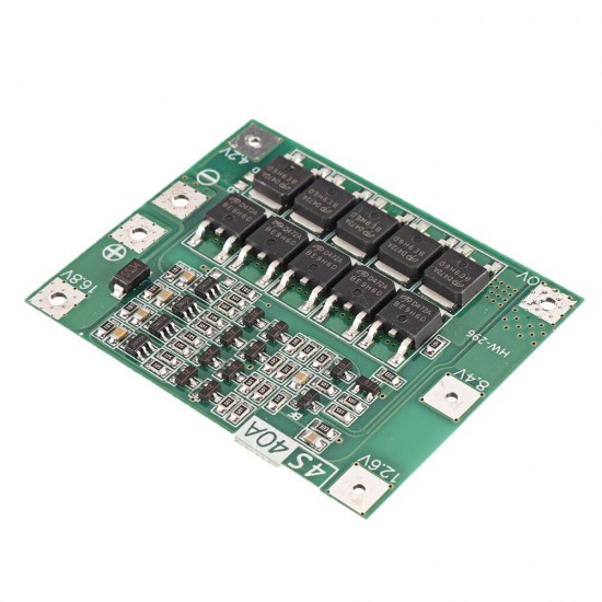 4S 14.8V 16.8V 18650 Lithium Battery Protection Board Startable Electric Drill 40A Current