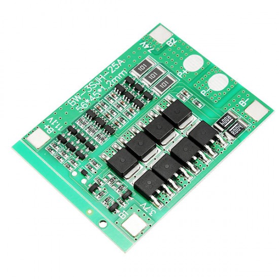 5pcs 3S 12V 25A 18650 Lithium Battery Protection Board 11.1V 12.6V High Current With Balanced Circuit Over Charge Over Discharge Over Current And Short Circuit Protection Function 5pcs 3S 12V 25A 18650 Lithium Battery Protection Board 11.1V 12.6V High Current With Balanced Circuit Over Charge Over Discharge Over Current And Short Circuit Protection Function