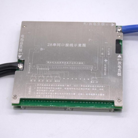 6S to 28S 100A BMS Battery Protection Board with Balancing for Electric Motor Car PCM 18650 Battery Pack Lithium Balance Charging Board 6S to 28S 100A BMS Battery Protection Board with Balancing for Electric Motor Car PCM 18650 Battery Pack Lithium Balance Charging Board