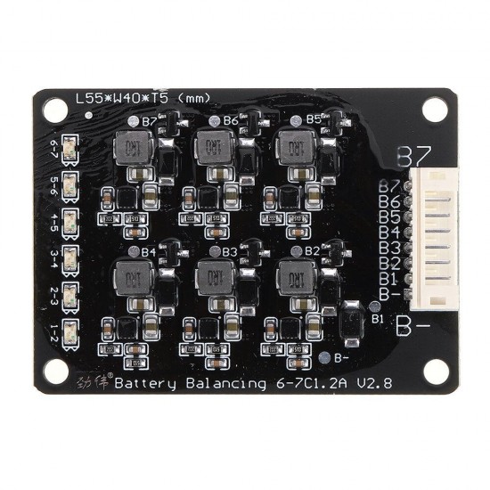 Lithium Battery Energy Transfer Board 2 Strings-17 String Inductance Converter 1.2A High Current Balance Mode Lithium Battery Energy Transfer Board 2 Strings-17 String Inductance Converter 1.2A High Current Balance Mode