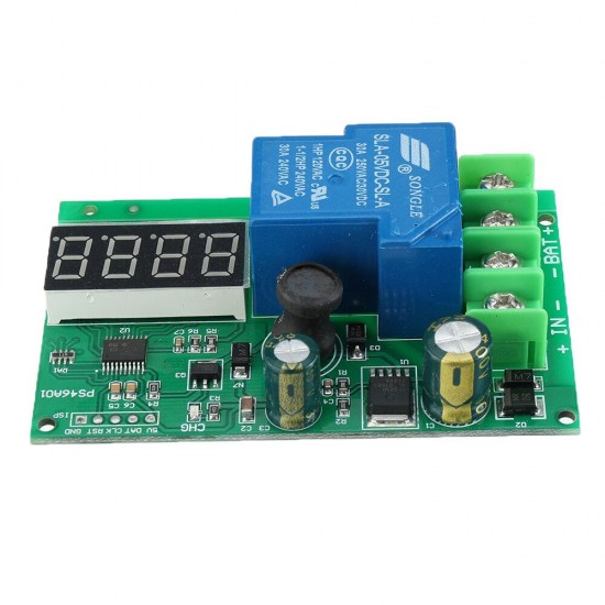 PS46A01 6-60V Battery Charging Protection Module with LED Display Charger Control Module Storage Lithium Battery Control Switch Board