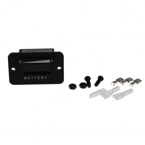 10 Segment LED 36V Battery Indicator Battery Tester Meter Gauge Coulombmeter for Golf Cart Yacht RV Motorcycle Forklift Etc