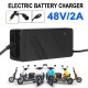 180V-240V 48V 2A Li-Ion Lithium Battery Charger Electric Motorcycle Scooter Bike