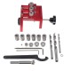 3 in 1 Dowelling Jig with Positioning Clip Woodworking Adjustable Drilling Guide Puncher Locator