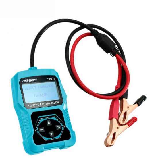 EM571 12V Automotive Digital Battery Tester 100-2000 CCA LCD Cranking Charging Tester Diagnostic Tool EM571 12V Automotive Digital Battery Tester 100-2000 CCA LCD Cranking Charging Tester Diagnostic Tool
