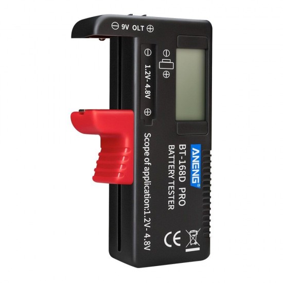 BT-168 PRO 1.2~4.8V Battery Tester for 18650 16340 14500 10440 Lithum Battery