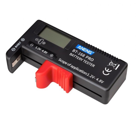 BT-168 PRO 1.2~4.8V Battery Tester for 18650 16340 14500 10440 Lithum Battery