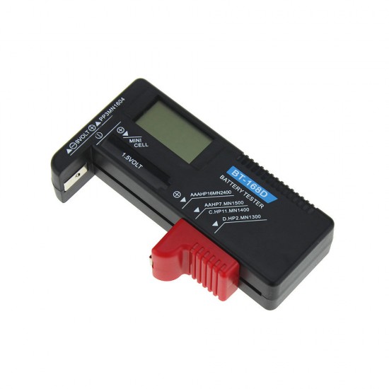 BT-168D Digital Universal Battery Checker Volt Checker For 9V 1.5V And AA AAA Cell Batteries LCD Display Battery Tester Measuring Tools BT-168D Digital Universal Battery Checker Volt Checker For 9V 1.5V And AA AAA Cell Batteries LCD Display Battery Tester Measuring Tools