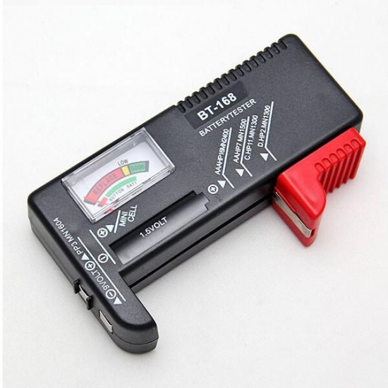 BT-168 Universal Battery Tester AA AAA C D 9V Button Checker