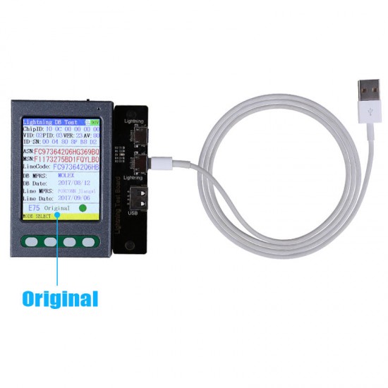 Battery Tester Battery Checker Detector Test Box for iPhone 4G 4S 5G 5S 5SE 6G 6P 6S 6SP 7G 7P 8G 8P X6S IPAD a Key Clear Cycle