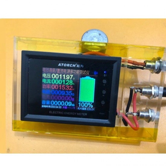DT24P 1000V/100A External Shunt Digital DC Power Supply Voltmeter Ammeter Battery Coulometer Capacity Amp Tester Battery Fuel Meter for App
