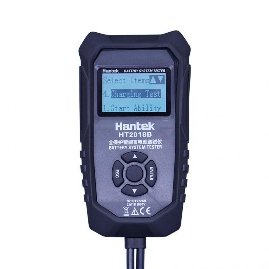 HT2018B 6V 12V 24V Battery Tester Battery Charging Tester Analyzer with LCD Display