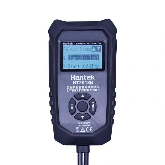 HT2018B 6V 12V 24V Battery Tester Battery Charging Tester Analyzer with LCD Display HT2018B 6V 12V 24V Battery Tester Battery Charging Tester Analyzer with LCD Display
