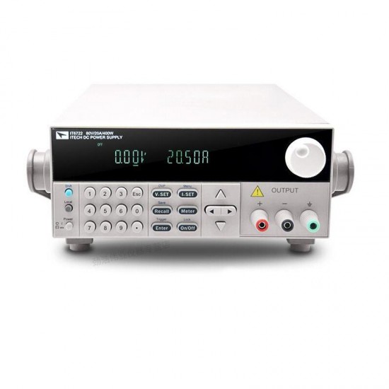 IT6722 Adjustable DC Regulated Power Supply 400W/20A/80V IT6722 Adjustable DC Regulated Power Supply 400W/20A/80V