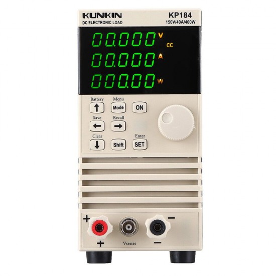 KP184 DC Electronic Load Battery Capacity Tester RS485/232 400W 150V 40A AC220V Professional Battery Tester