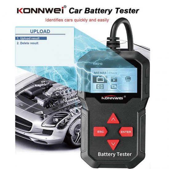 KW210 Digital 12V Battery Load Tester Intelligent Car Auto Analyzer