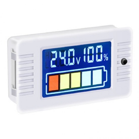 023 Digital Display Battery Power Tester 0~100V Digital Voltmeter General Colored LCD Battery Detection