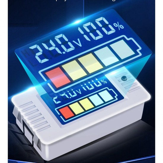 023 Digital Display Battery Power Tester 0~100V Digital Voltmeter General Colored LCD Battery Detection 023 Digital Display Battery Power Tester 0~100V Digital Voltmeter General Colored LCD Battery Detection