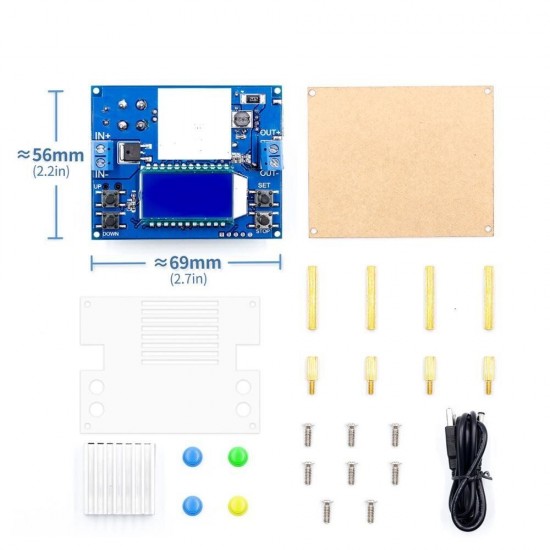 SK35Y 0.6-30V 4A 35W 5V 12V 24V Adjustable Regulated Power Supply DC DC Automatic Boost/Buck Converter CC CV Power Module