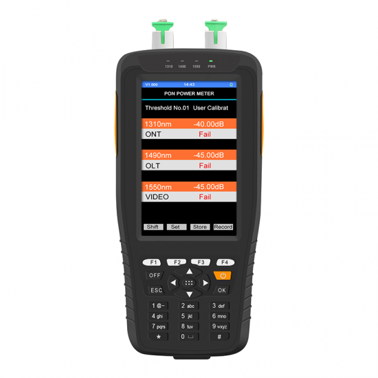 TM70B High Precision OTDR Tester Optical Time Domain Reflectometer 4 in 1 OPM OLS VFL Touch Screen 3m to 60km Range Optical Instrument