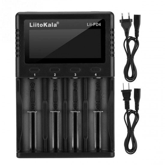 Travel LCD Smart Battery Charger For 21700 20700 26650 18650 RCR123a AA AAA /Car