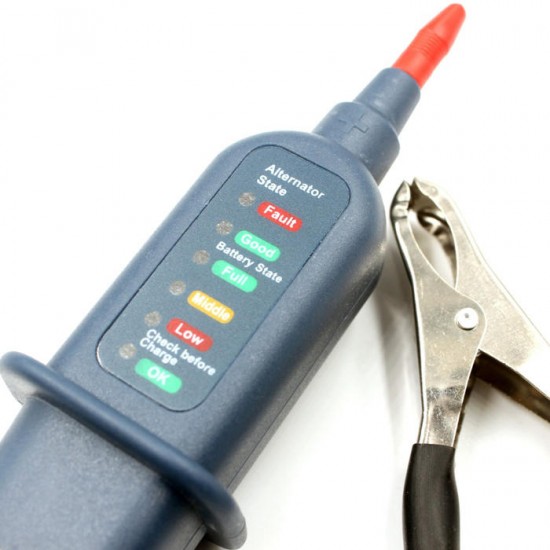VT15C 12V Car Battery Tester Digital Auto Alternator Analyzer Voltmeter 6 LED Lights VT15C 12V Car Battery Tester Digital Auto Alternator Analyzer Voltmeter 6 LED Lights