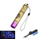 15W 365nm UV Black Light Flashlight Detector Blacklight for Pets Urine Stains Bed Bug with 18650 Battery and Charer