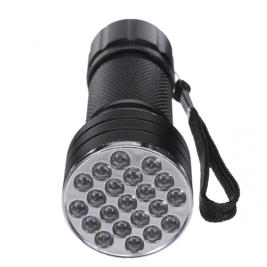 21 LEDs uv395 Portable Aluminum UV Violet Flashlight Mini Violet Torch Currency Detector Lamp Blacklight Light 21 LEDs uv395 Portable Aluminum UV Violet Flashlight Mini Violet Torch Currency Detector Lamp Blacklight Light