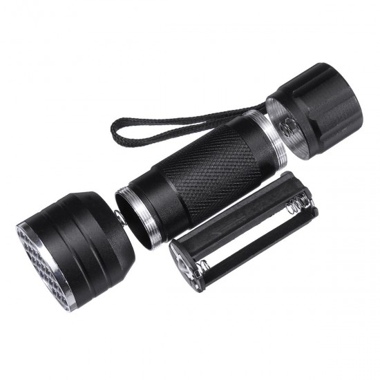 21 LEDs uv395 Portable Aluminum UV Violet Flashlight Mini Violet Torch Currency Detector Lamp Blacklight Light 21 LEDs uv395 Portable Aluminum UV Violet Flashlight Mini Violet Torch Currency Detector Lamp Blacklight Light