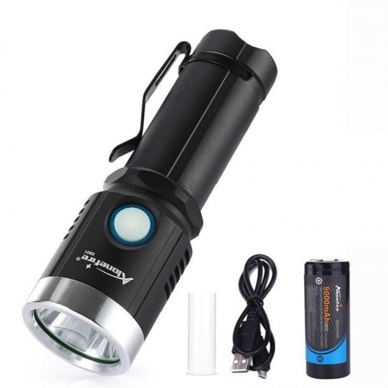 X901 2 1000Lumens 6Modes 4 Color Light USB Rechargeable LED Flashlight