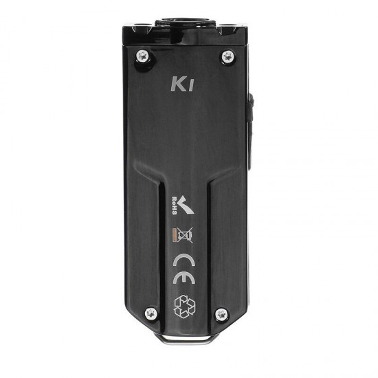 K1 Nichia 219C+365nm UV+Red LED 300LM New Driver USB Stainless Steel Mini Keychain Light