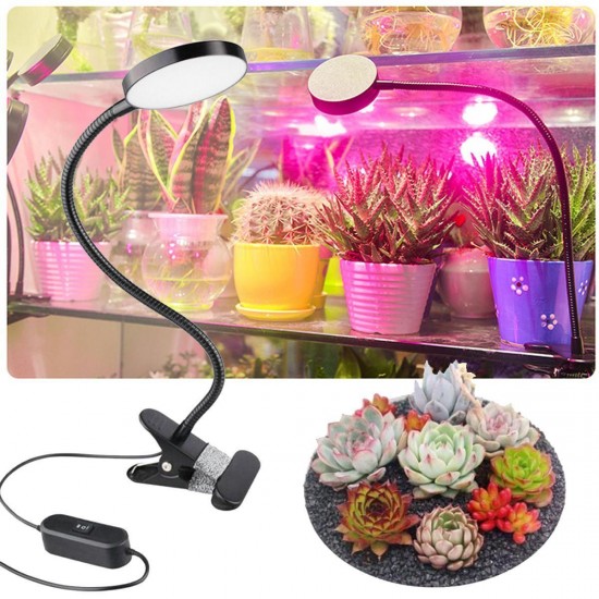 Clip Plant Fill Light LED Grow Light Fleshy Planting Double Head Timing With Clips Like Sun Clip Plant Fill Light LED Grow Light Fleshy Planting Double Head Timing With Clips Like Sun