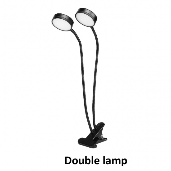 Clip Plant Fill Light LED Grow Light Fleshy Planting Double Head Timing With Clips Like Sun Clip Plant Fill Light LED Grow Light Fleshy Planting Double Head Timing With Clips Like Sun