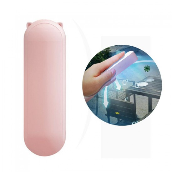 Portable UVC Ultraviolet Sterilization Lamp USB Rechargeable Disinfection Sterilizer Light with Phone Power Bank Function