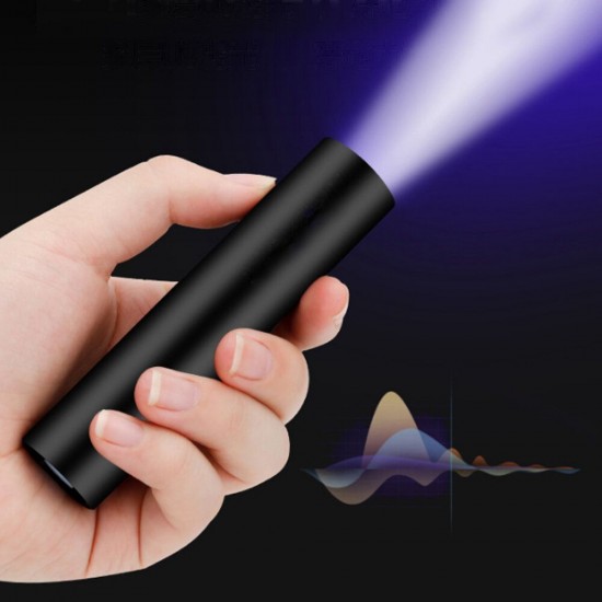 365nm USB Rechargeable Bacteria Detection UV Flashlight Pet Detector Lamp Outdoor Camping Mini Blacklight