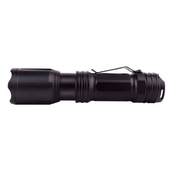 SL-A101 350LM LED+RGB 4-Colors Zoomable Flashlight USB Rechargeable LED Torch Waterproof Camp Light