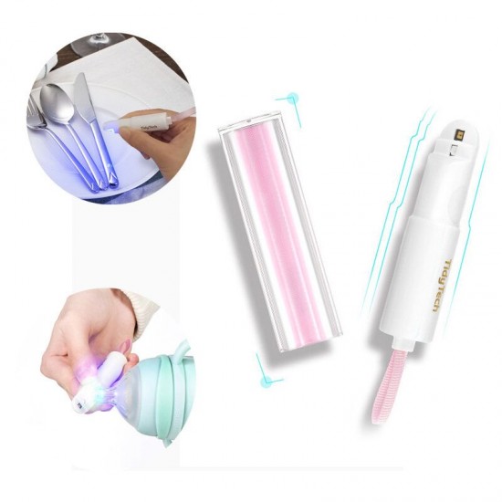 Portable Feeding Bottle UV Disinfection Lamp Tableware Mini UVC Sterilizer Light For Outdoor Travel