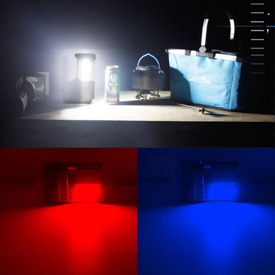 D398 Blue Light Fishing Rechargeable Flashlight 40m² High Lumen Powerful LED Torch