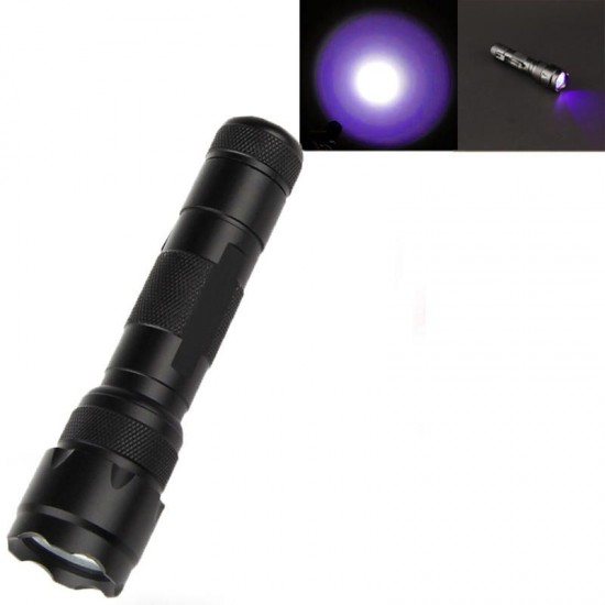 502B 2 1200LM Blue Light / Red Light / Green Light / UV Purple Light Functional Hunting Searching Flashlight Fluorescence Detection