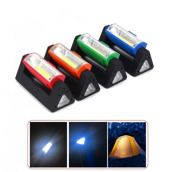 LF30 6LED+COB 2Modes Adjustable Head Outdoor Camping Flashlight Work Light